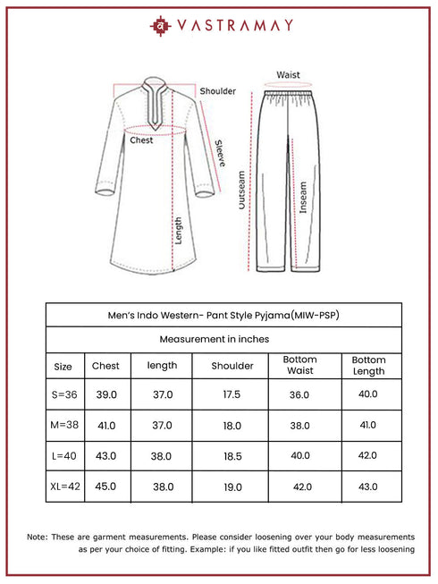 Men's Navy Blue Silk Blend Indowestern And Pant Set